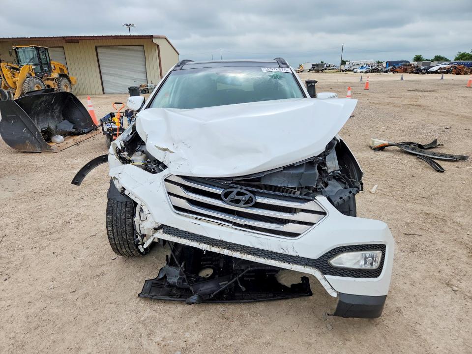 2014 Hyundai Santa fe VIN 5XYZU3LB2EG135394 COPART salvage auction — FRONT END, Tx - Salvage Vehicle Title, sold $1,350 on 2026-07-22 (photo 5)