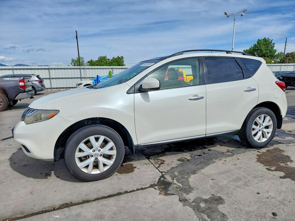 2012 Nissan Murano VIN JN8AZ1MWXCW223778 COPART salvage auction — SIDE, CO - PUBLIC - SALVAGE TITLE, sold $1,700 on 2026-08-03 (photo 1)