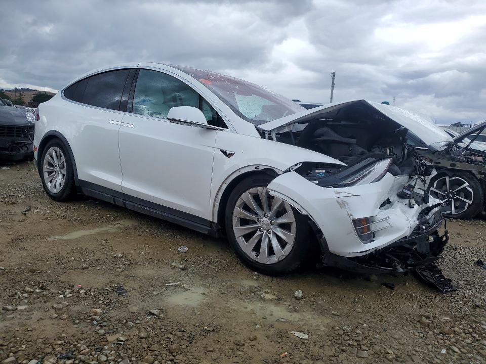 2017 Tesla Model x VIN 5YJXCAE20HF041764 COPART salvage auction — FRONT END, Ca - Salvage Certificate, sold $100 on 2026-07-21 (photo 4)