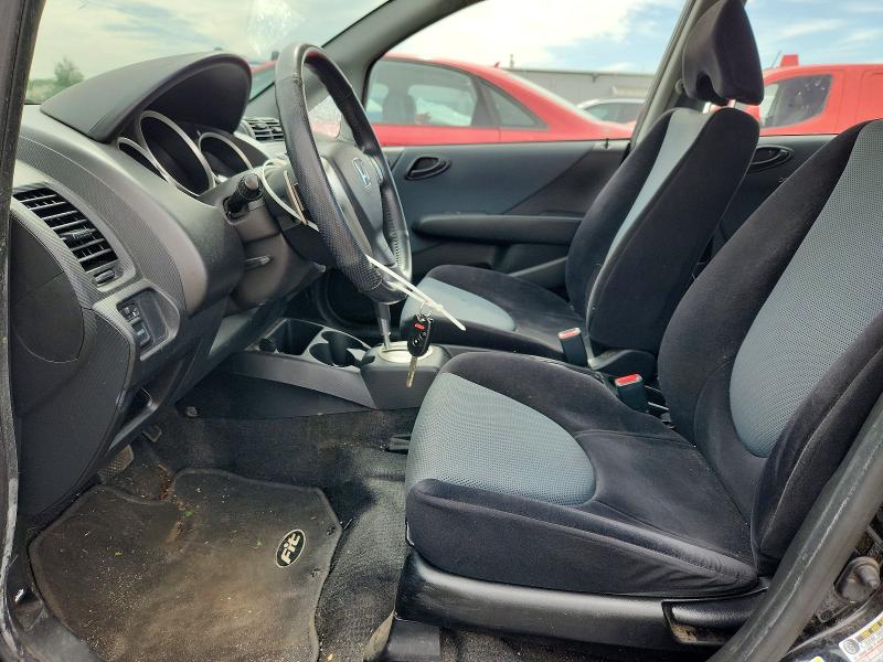 2007 Honda Fit VIN JHMGD38687S015002 COPART salvage auction — FRONT END, CT - CERT OF TITLE-SALVAGE, sold $650 on 2026-07-14 (photo 7)