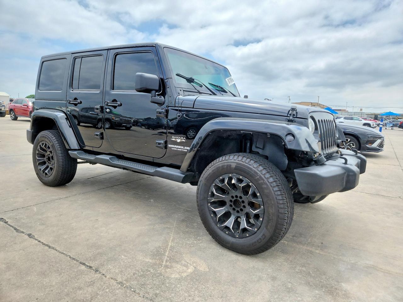 2017 Jeep Wrangler Unlimited VIN 1C4BJWEG3HL696314 COPART salvage auction — Rear End, TX - SALVAGE VEHICLE TITLE, sold $6,600 on 2026-06-29 (photo 4)