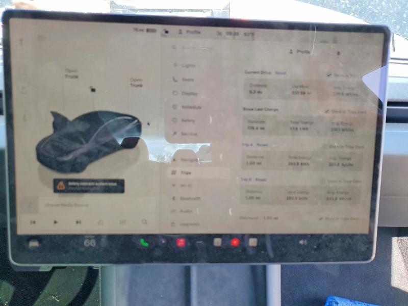 2026 Tesla VIN 5YJ3E1EA7TF167452 COPART salvage auction — FRONT END, FL - CERT OF TITLE SLVG REBUILDABLE, sold $9,500 on 2026-07-28 (photo 9)