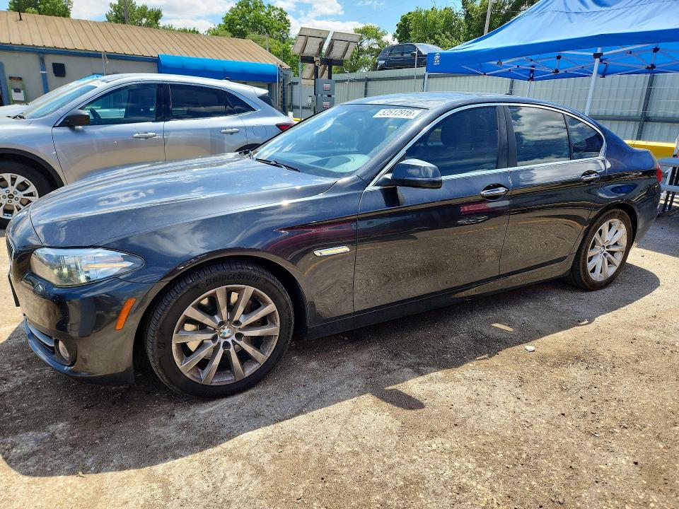 2016 BMW 5er VIN WBA5B3C56GG256859 COPART salvage auction — HAIL, Ks - Cert Of Title-Salvage, sold $4,050 on 2026-07-22 (photo 1)