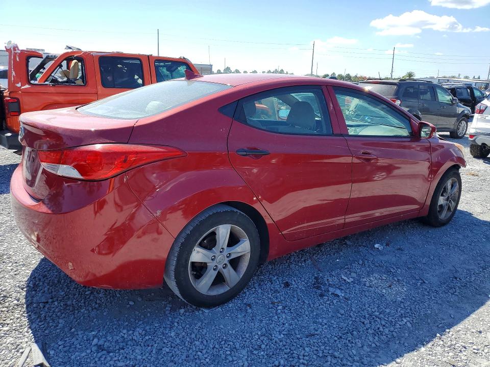 2011 Hyundai Elantra VIN KMHDH4AEXBU094181 COPART salvage auction — FRONT END, Fl - Cert Of Title Slvg Rebuildable, sold $900 on 2026-07-07 (photo 3)