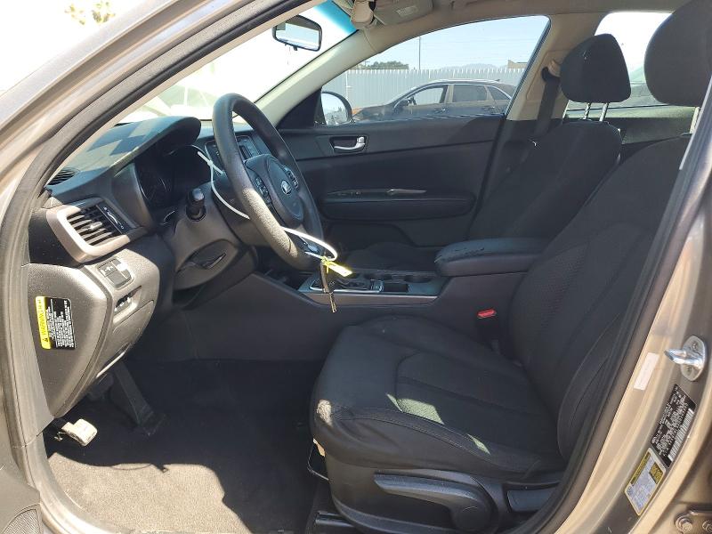 2016 Kia Optima VIN 5XXGT4L32GG105960 COPART salvage auction — REAR END, Ca - Salvage Certificate, sold $700 on 2026-07-21 (photo 7)