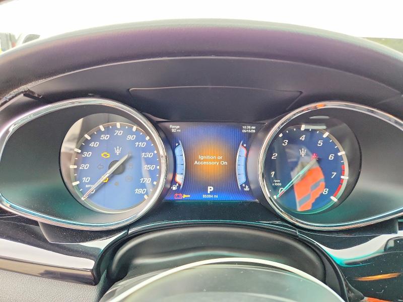 2016 Maserati Quattroporte VIN ZAM56RPA3G1184356 COPART salvage auction — REAR END, Ca - Salvage Certificate, sold $2,950 on 2026-07-02 (photo 9)