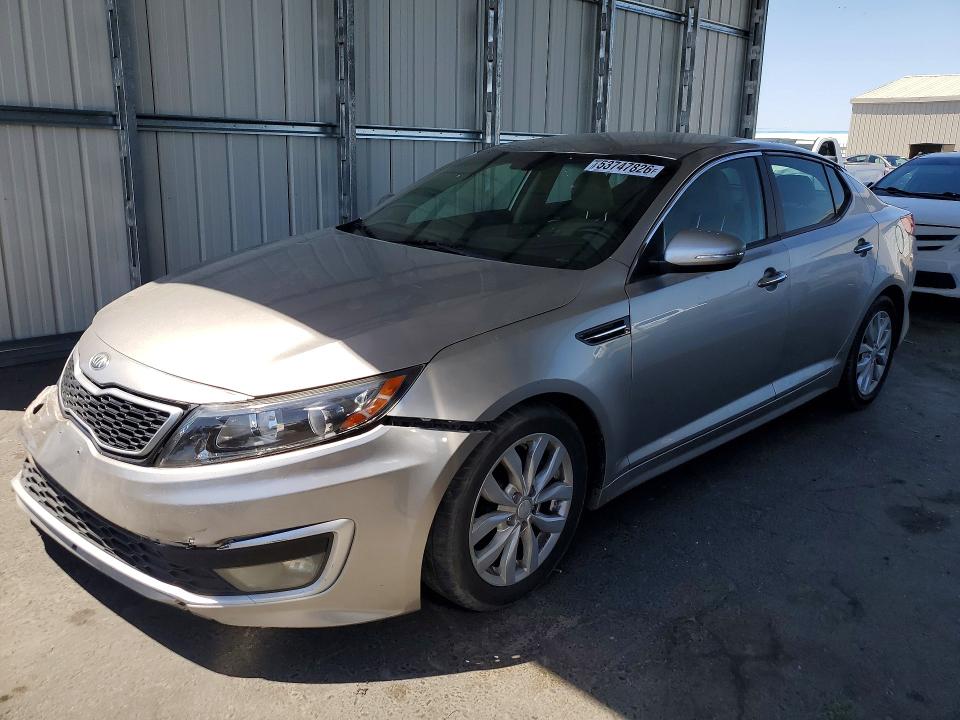 2014 Kia Optima VIN 5XXGN4A74EG320219 COPART salvage auction — FRONT END, Ca - Salvage Certificate, sold $1,100 on 2026-07-16 (photo 1)