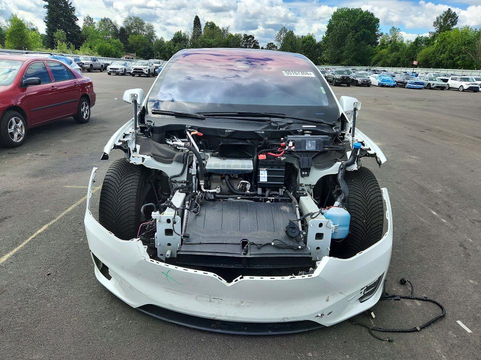 2017 Tesla Model x VIN 5YJXCBE20HF055203 COPART salvage auction — FRONT END, Or - Salvage Title Certificate, sold $6,600 on 2026-07-06 (photo 5)