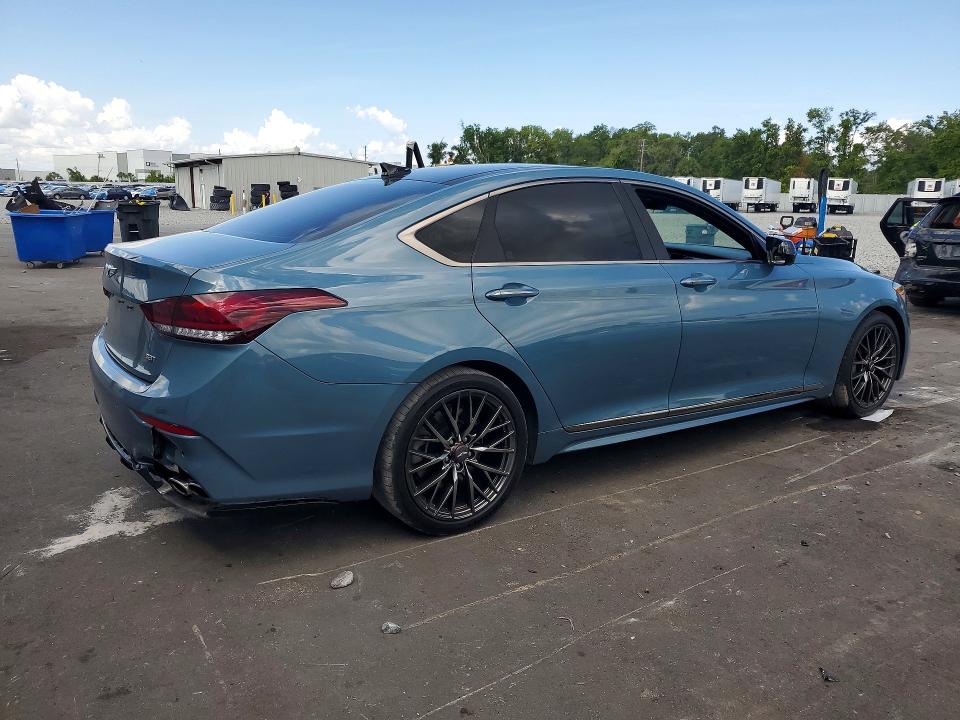 2018 Genesis G80 VIN KMHGN4JB9JU223148 COPART salvage auction — REAR END, Fl - Cert Of Title Slvg Rebuildable, sold $11,200 on 2026-08-03 (photo 3)