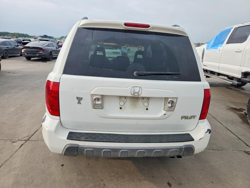 2005 Honda Pilot VIN 5FNYF18625B027645 COPART salvage auction — FRONT END, TX - SALVAGE VEHICLE TITLE (P), sold $525 on 2026-07-02 (photo 6)