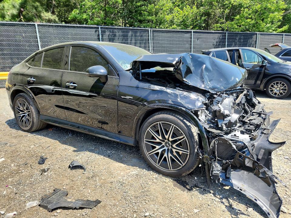 2025 Mercedes-benz Glc class VIN W1NKJ8ABXSF289949 COPART salvage auction — FRONT END, MD - CERT OF SALVAGE > 75% DAMAGE, sold $35,250 on 2026-07-02 (photo 4)