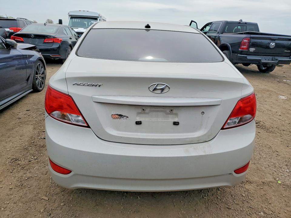 2017 Hyundai Accent VIN KMHCT4AE0HU233608 COPART salvage auction — FRONT END, Il - Salvage Certificate, sold $875 on 2026-07-28 (photo 6)