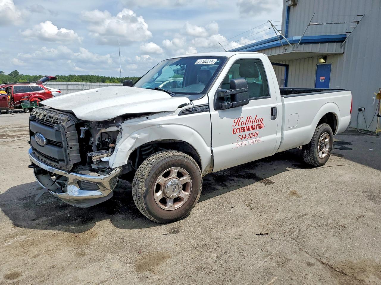 2016 Ford F-250 Super Duty VIN 1FTBF2A65GEB58613 COPART salvage auction — Front End, TN - SALVAGE CERTIFICATE, sold $2,900 on 2026-07-09 (photo 1)