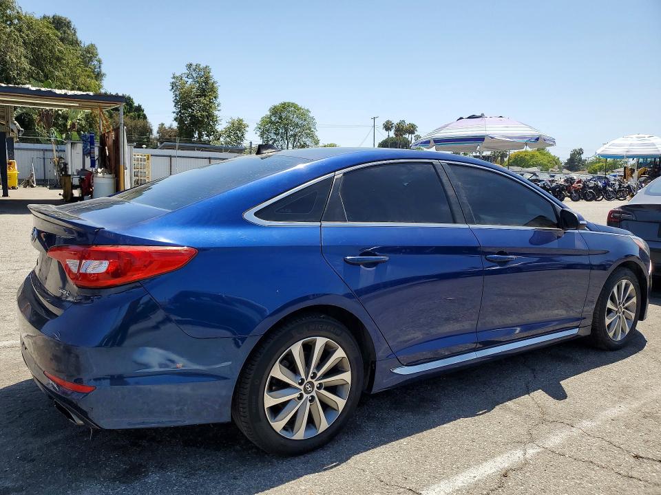 2015 Hyundai VIN 5NPE34AF0FH099227 COPART salvage auction — FRONT END, CA - DIS/DLR/EXP ONLY CLEAN TITLE (P), sold $1,000 on 2026-07-29 (photo 3)