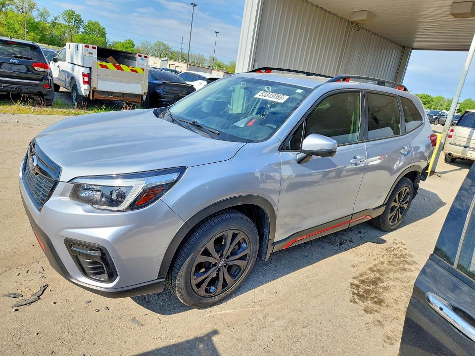 2021 Subaru Forester VIN JF2SKARC6MH593099 COPART salvage auction — REAR END, In - Cert Of Title-Salvage Title, sold $7,300 on 2026-07-20 (photo 1)