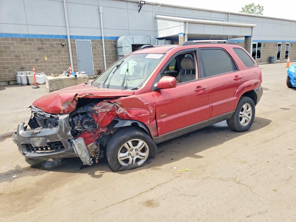 2007 Kia Sportage VIN KNDJE723877302496 COPART salvage auction — FRONT END, Ct - Cert Of Title-Salvage, sold $450 on 2026-07-07 (photo 1)