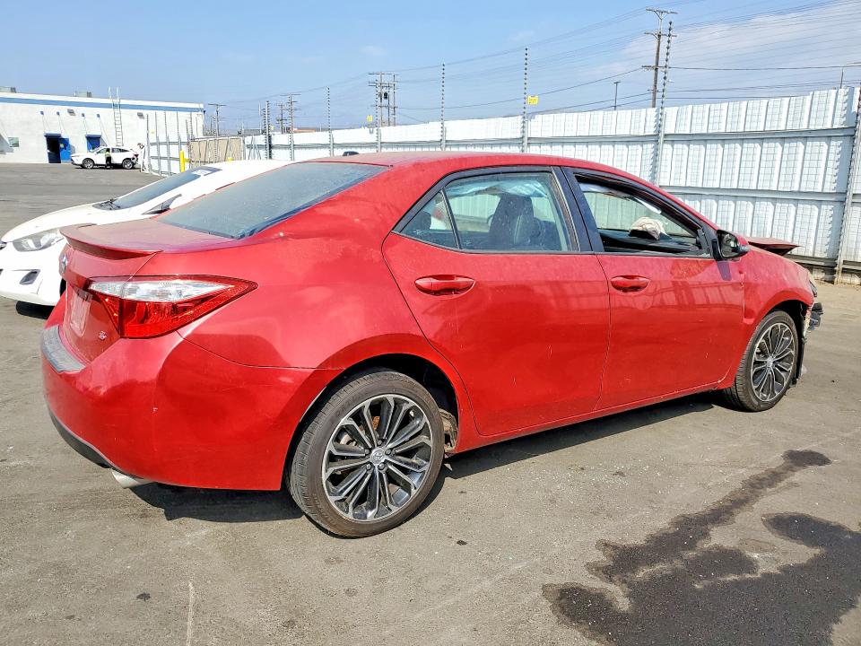 2014 Toyota Corolla VIN 5YFBURHE8EP068366 COPART salvage auction — FRONT END, Ca - Salvage Certificate, sold $1,450 on 2026-07-08 (photo 3)