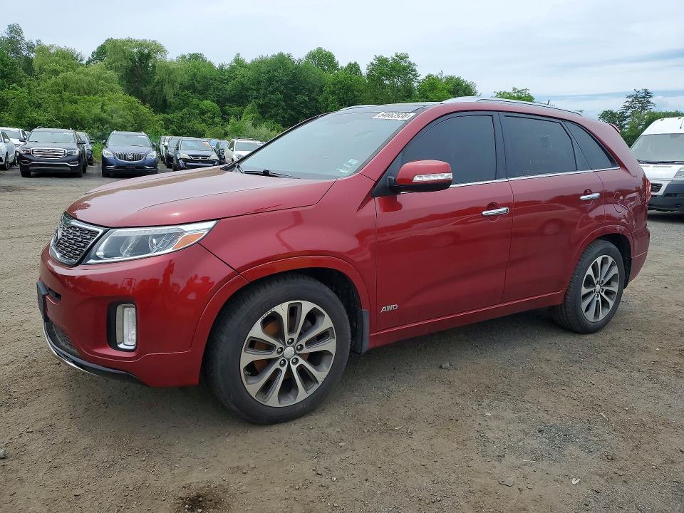 2014 Kia Sorento VIN 5XYKWDA70EG489947 COPART salvage auction — FRONT END, Ct - Certificate Of Title, sold $2,850 on 2026-07-27 (photo 1)