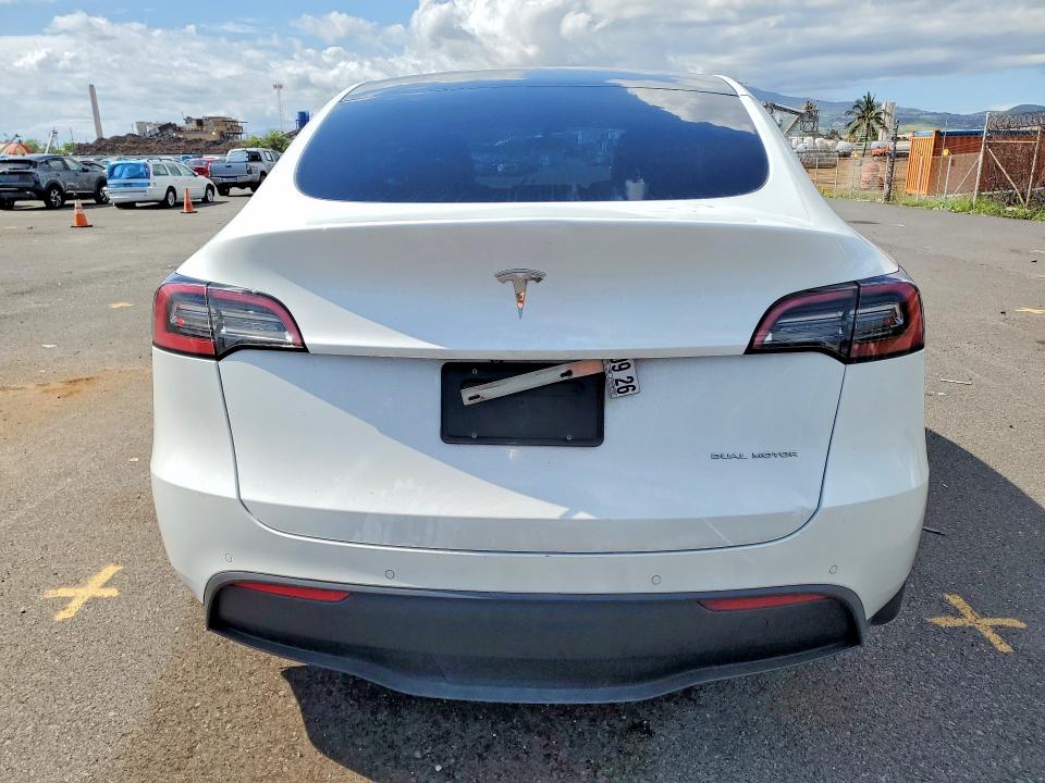 2021 Tesla Model y VIN 5YJYGAEE4MF251037 COPART salvage auction — FRONT END, Hi - Certificate Of Salvage, sold $2 on 2026-07-27 (photo 6)