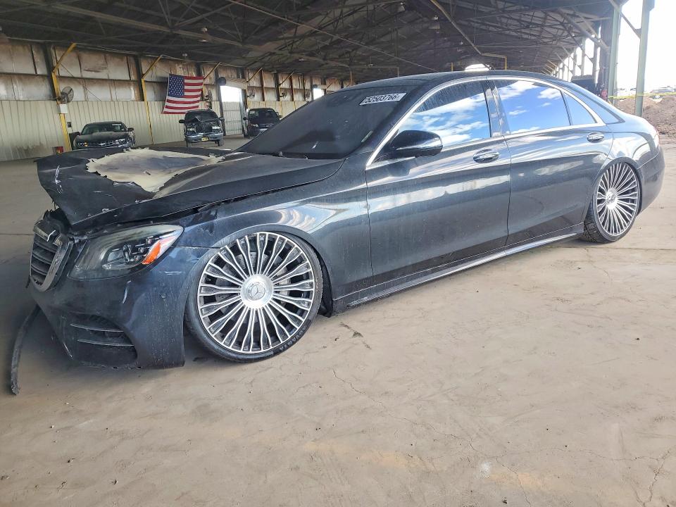2018 Mercedes-benz S class VIN WDDUG6GB3JA345757 COPART salvage auction — ENGINE BURN, AZ - CERT OF TITLE - SALVAGE, sold $2,200 on 2026-07-22 (photo 1)