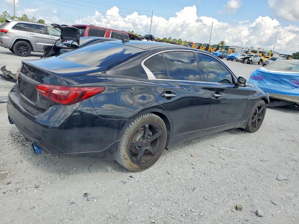 2018 Infiniti Q50 VIN JN1EV7AR7JM445104 COPART salvage auction — FRONT END, MD - CERT OF TITLE-REBUILT SALVAGE (P), sold $1,250 on 2026-07-17 (photo 3)