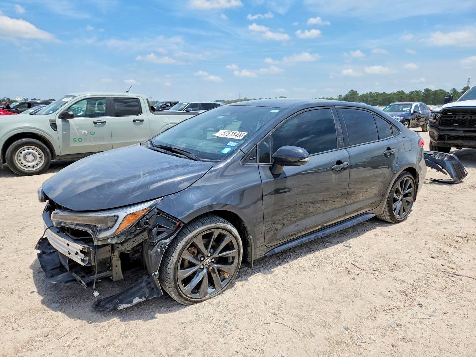 2025 Toyota Corolla VIN 5YFS4MCE1SP220574 COPART salvage auction — FRONT END, Tx - Salvage Vehicle Title, sold $10,900 on 2026-07-10 (photo 1)