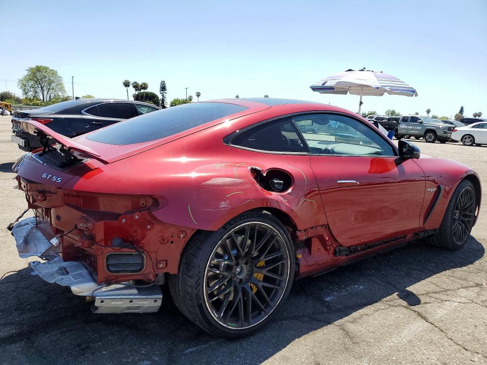 2024 Mercedes-benz AMG GT VIN W1KRJ8AB2RF003369 COPART salvage auction — REAR END, Ca - Salvage Certificate, sold $76,000 on 2026-07-24 (photo 3)