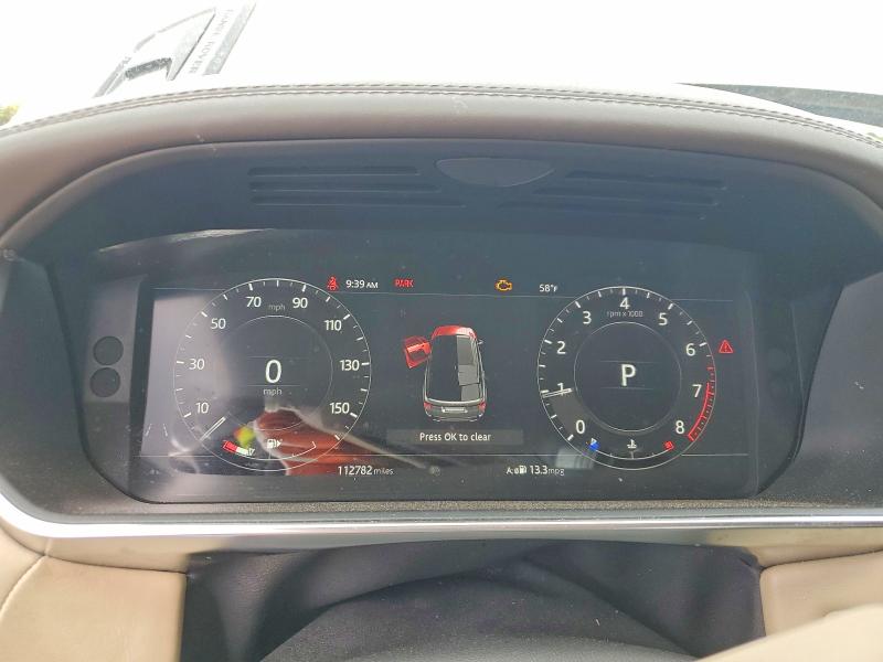 2018 Land rover Range rover sport VIN SALWV2SV7JA808639 COPART salvage auction — FRONT END, NY - MV-907A SALVAGE CERTIFICATE, sold $10,100 on 2026-07-16 (photo 9)