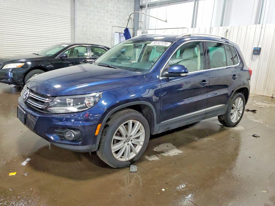 2015 Volkswagen Tiguan VIN WVGBV7AX3FW553533 COPART salvage auction — VANDALISM, Mn - Cert Of Title-Prior Salvage, sold $2,050 on 2026-08-11 (photo 1)