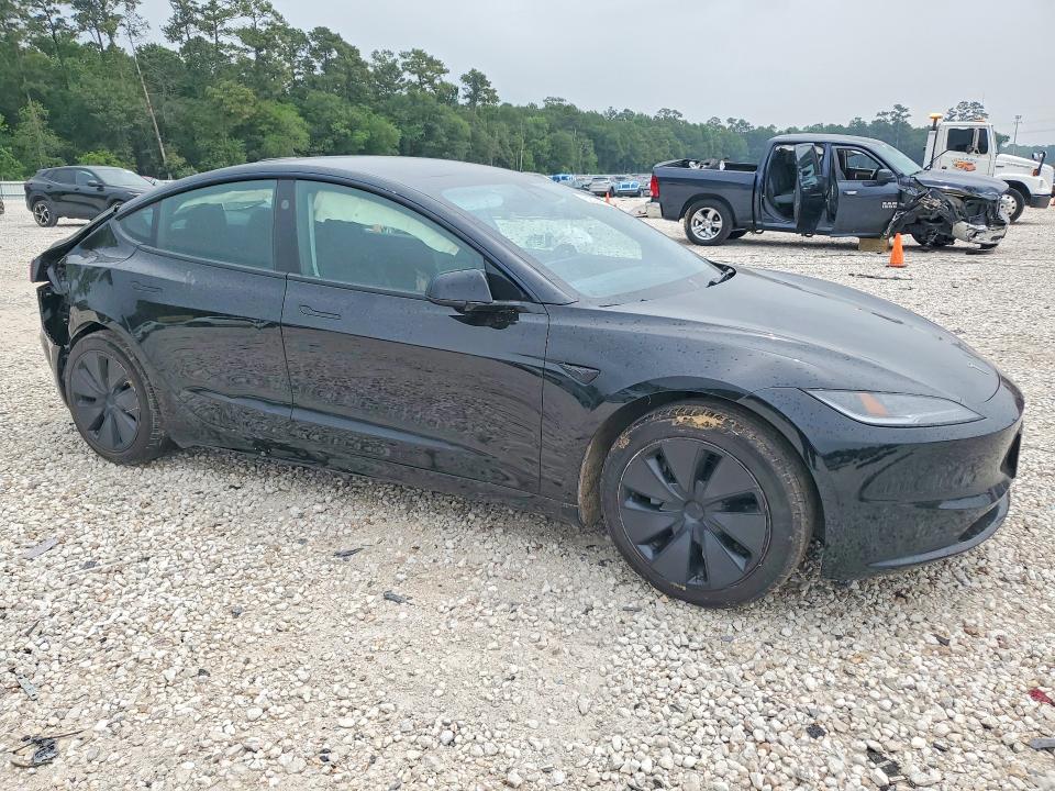 2024 Tesla Model 3 VIN 5YJ3E1EA4RF858091 COPART salvage auction — REAR END, Tx - Certificate Of Title, sold $150 on 2026-07-28 (photo 4)