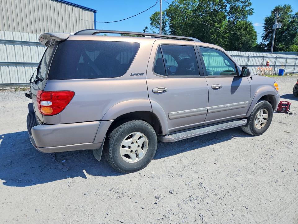 2002 Toyota Sequoia VIN 5TDBT48A22S104817 COPART salvage auction — REAR END, Nc - Salvage Certificate Of Title, sold $500 on 2026-07-29 (photo 3)