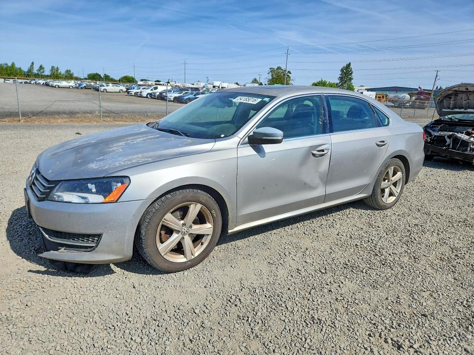 2012 Volkswagen Passat VIN 1VWBH7A39CC027927 COPART salvage auction — FRONT END, Or - Salvage Title Certificate, sold $175 on 2026-08-04 (photo 1)