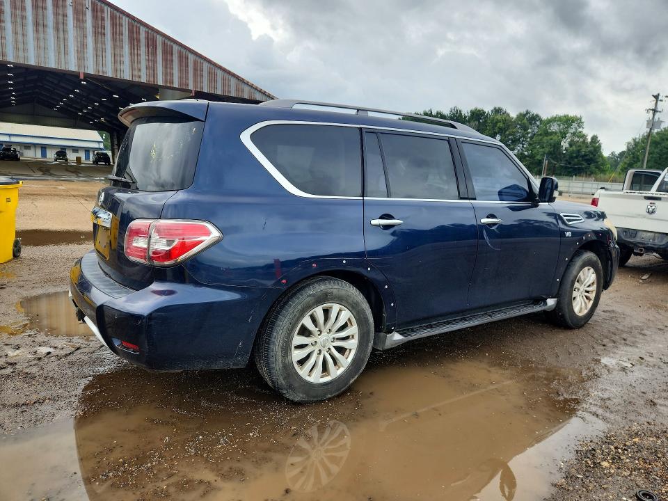 2017 Nissan Armada VIN JN8AY2NC7H9506643 COPART salvage auction — FRONT END, La - Certificate Of Title, sold $2,550 on 2026-07-10 (photo 3)