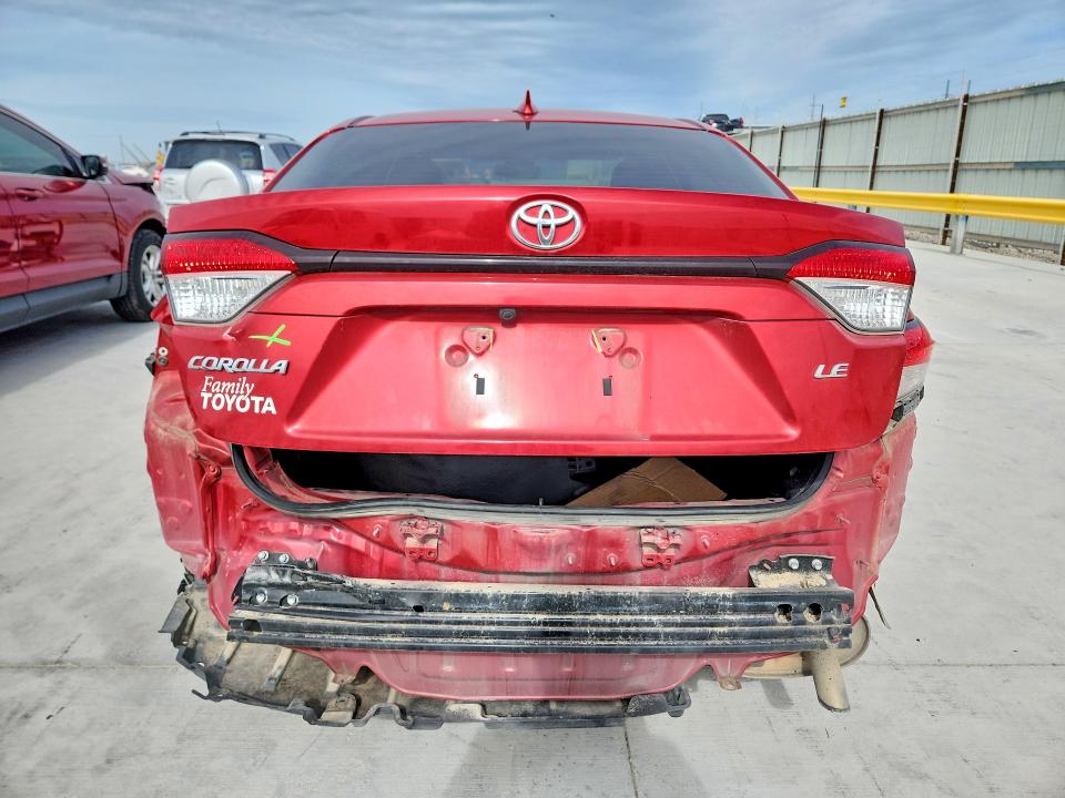 2020 Toyota Corolla VIN JTDEPRAE4LJ107079 COPART salvage auction — REAR END, Tx - Salvage Vehicle Title, sold $3,400 on 2026-07-10 (photo 6)