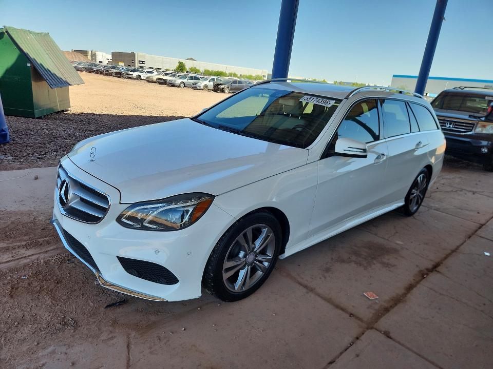 2014 Mercedes-benz E-klasse VIN WDDHH8JB2EA906099 COPART salvage auction — FRONT END, AZ - CERT OF TITLE - SALVAGE, sold $3,400 on 2026-07-30 (photo 1)
