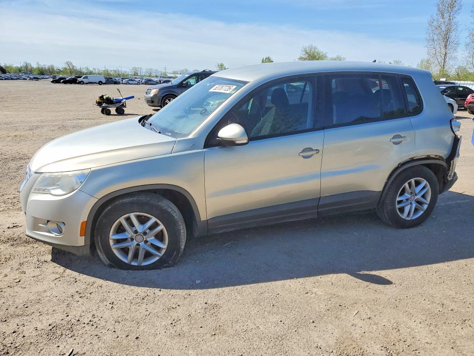 2009 Volkswagen Tiguan VIN WVGBV75N09W001193 COPART salvage auction — REAR END, On - Permit Salvage, sold $525 on 2026-07-16 (photo 1)