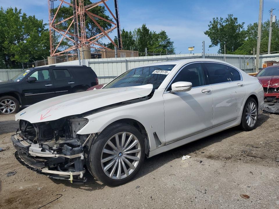 2016 BMW 7er VIN WBA7E2C50GG503836 COPART salvage auction — FRONT END, IN - CERT OF TITLE-SALVAGE TITLE, sold $5,200 on 2026-08-03 (photo 1)