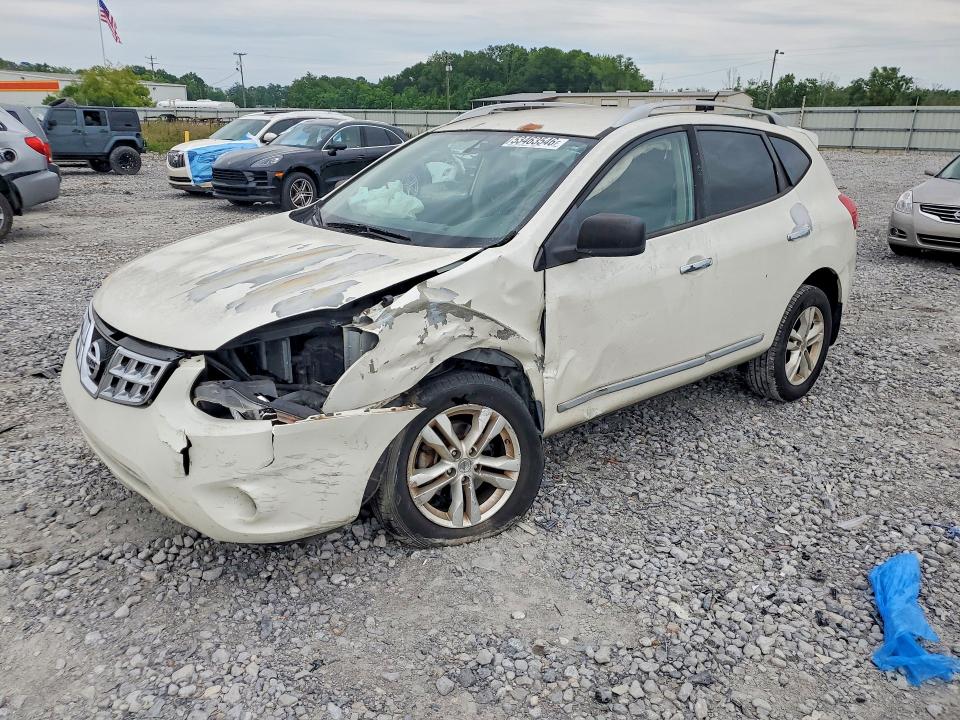 2015 Nissan Rogue VIN JN8AS5MT7FW673295 COPART salvage auction — FRONT END, AL - CERT OF TITLE-SALVAGE TITLE, sold $325 on 2026-07-02 (photo 1)