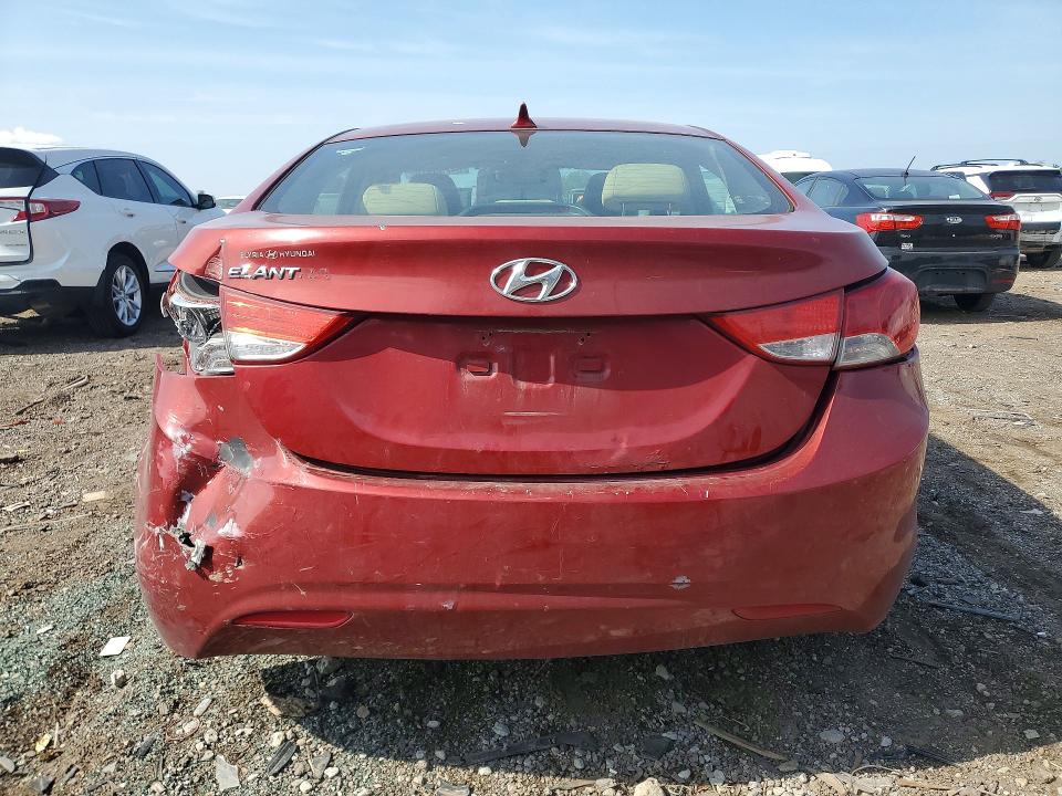 2011 Hyundai Elantra VIN KMHDH4AE3BU108910 COPART salvage auction — FRONT END, Il - Salvage Certificate, sold $425 on 2026-07-29 (photo 6)
