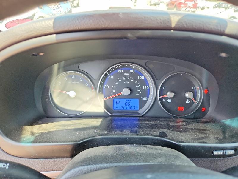2011 Hyundai Santa fe VIN 5XYZG3AB1BG067028 COPART salvage auction — FRONT END, Ca - Salvage Certificate, sold $475 on 2026-07-14 (photo 9)