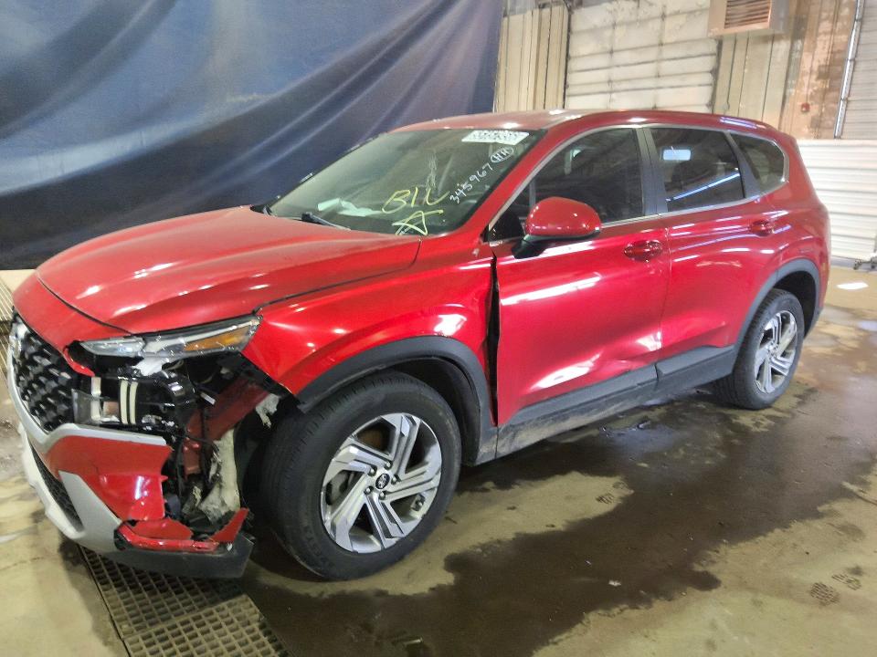 2021 Hyundai Santa fe VIN 5NMS14AJ1MH345967 COPART salvage auction — FRONT END, Wv - Certificate Of Title, sold $6,600 on 2026-07-09 (photo 1)