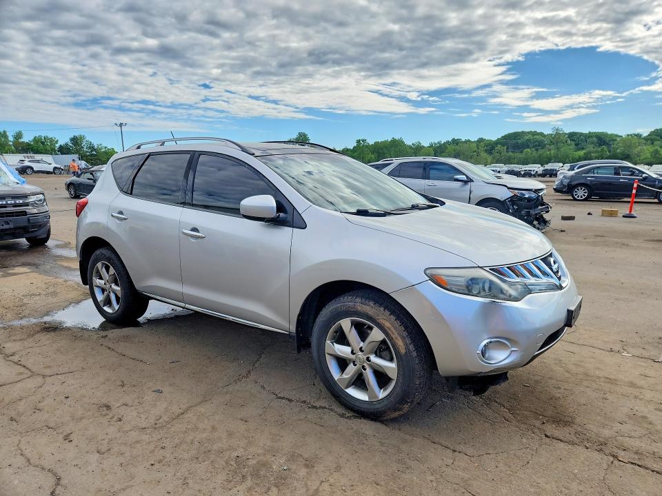 2009 Nissan Murano VIN JN8AZ18W99W210863 COPART salvage auction — SIDE, CT - CERT OF TITLE-SALVAGE, sold $475 on 2026-07-14 (photo 4)