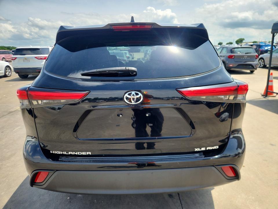 2021 Toyota Highlander VIN 5TDGZRBHXMS120399 COPART salvage auction — Hail, TX - CERTIFICATE OF TITLE, sold $21,500 on 2026-07-08 (photo 6)