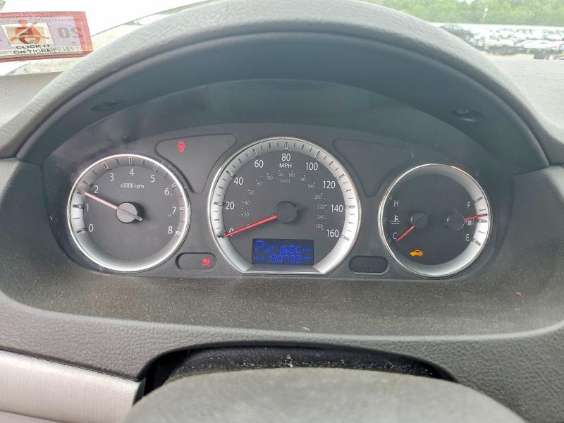 2009 Hyundai Sonata VIN 5NPEU46F29H449774 COPART salvage auction — SIDE, Nj - Cert Of Title-Salvage, sold $350 on 2026-07-28 (photo 9)