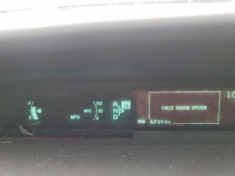 2010 Toyota Prius VIN JTDKN3DU1A0050304 COPART salvage auction — FRONT END, Ca - Salvage Certificate, sold $80 on 2026-07-30 (photo 9)