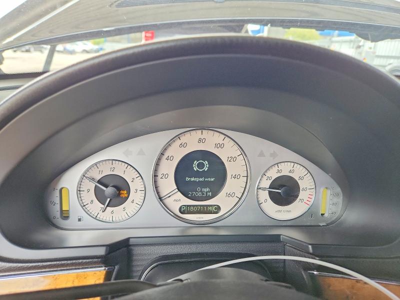 2007 Mercedes-benz E-klasse VIN WDBUF56X97B057795 COPART salvage auction — FRONT END, In - Certificate Of Title, sold $525 on 2026-07-13 (photo 9)