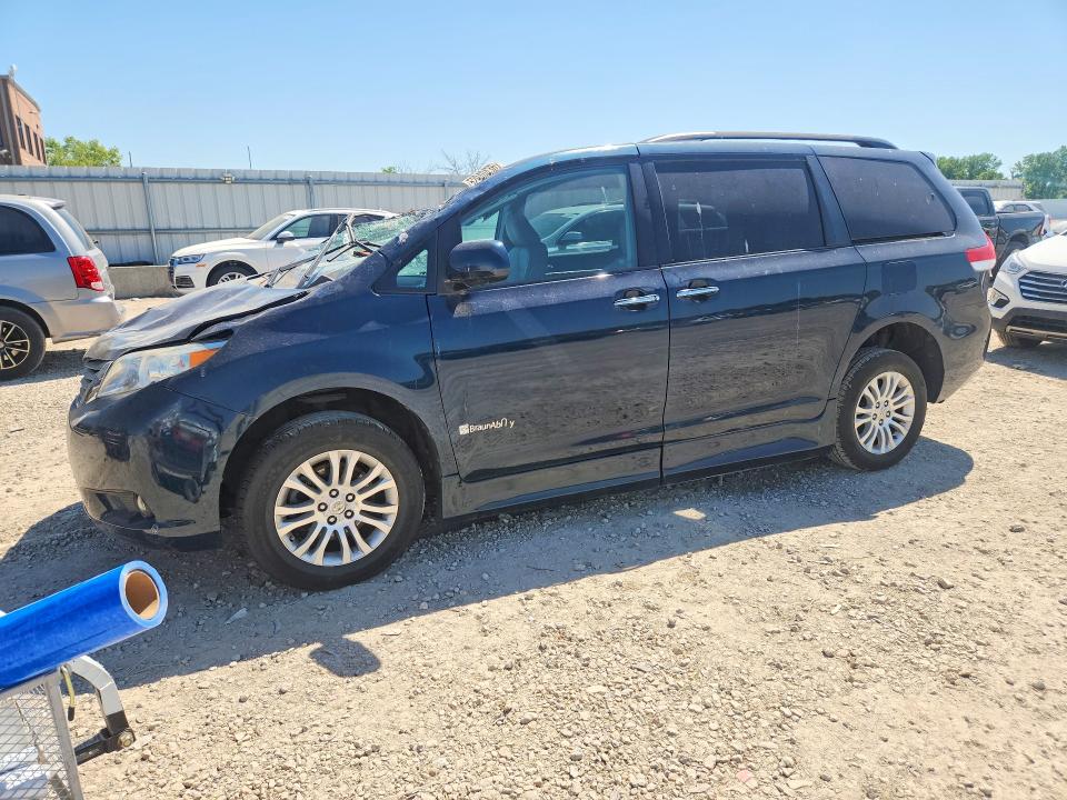2011 Toyota Sienna VIN 5TDYK3DC9BS146271 COPART salvage auction — FRONT END, Mo - Salvage Certificate Of Title, sold $1,650 on 2026-07-07 (photo 1)