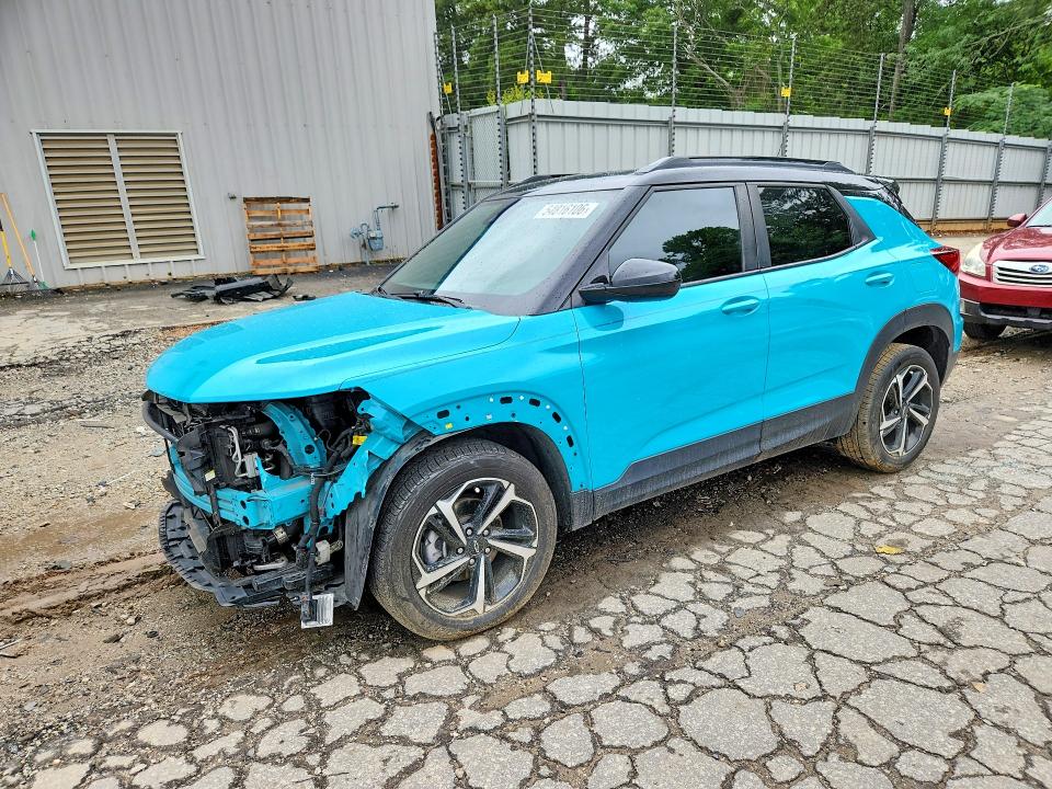 2022 Chevrolet Trailblazer VIN KL79MTSLXNB025307 COPART salvage auction — FRONT END, GA - CERT OF TITLE-SALVAGE, sold $3,200 on 2026-07-31 (photo 1)
