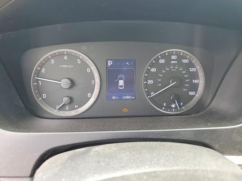 2017 Hyundai VIN 5NPE34AF8HH456558 COPART salvage auction — FRONT END, Tx - Salvage Vehicle Title, sold $2,150 on 2026-07-09 (photo 9)