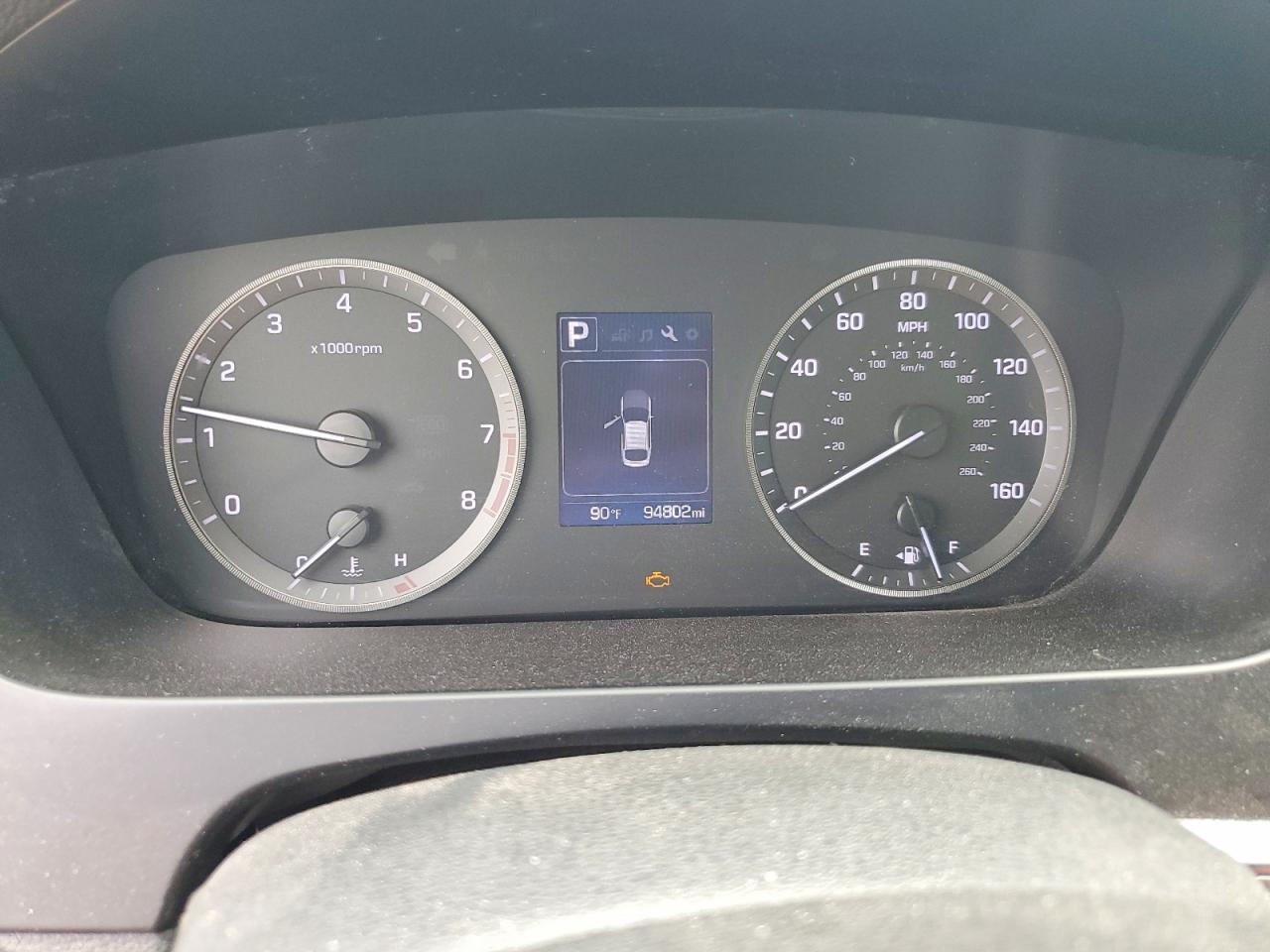 2017 Hyundai Sonata VIN 5NPE34AF8HH456558 COPART salvage auction — Front End, TX - SALVAGE VEHICLE TITLE, sold $2,150 on 2026-07-02 (photo 9)